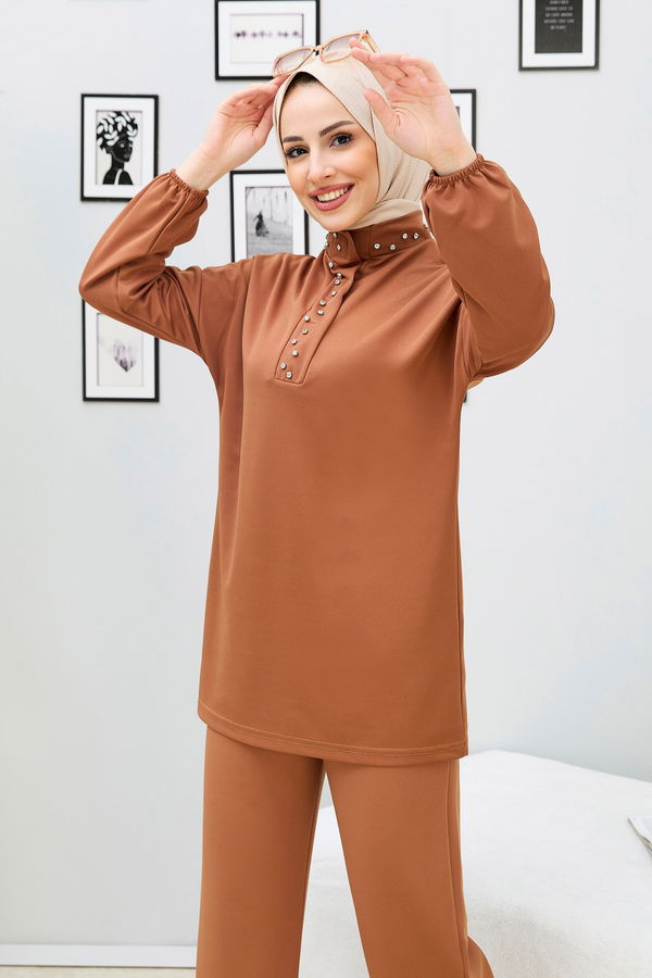 Tunik+Pantolon Taba - 11338