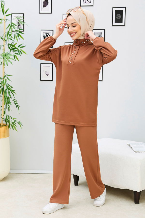 Tunik+Pantolon Taba - 11338