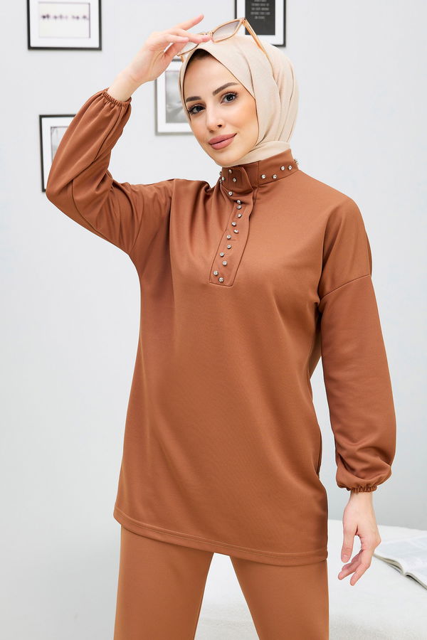 Tunik+Pantolon Taba - 11338