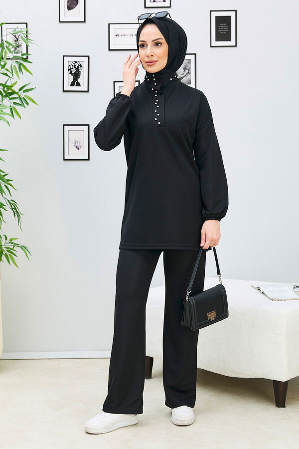 Tunik+Pantolon Siyah - 11338