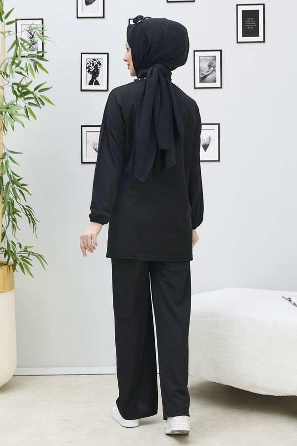 Tunik+Pantolon Siyah - 11338