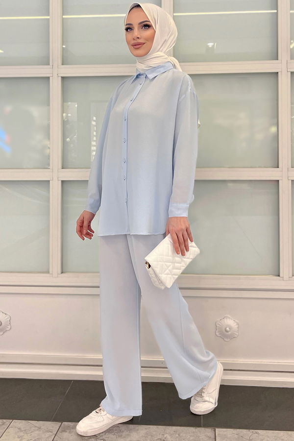 Tunik+Pantolon Mavi - 11339