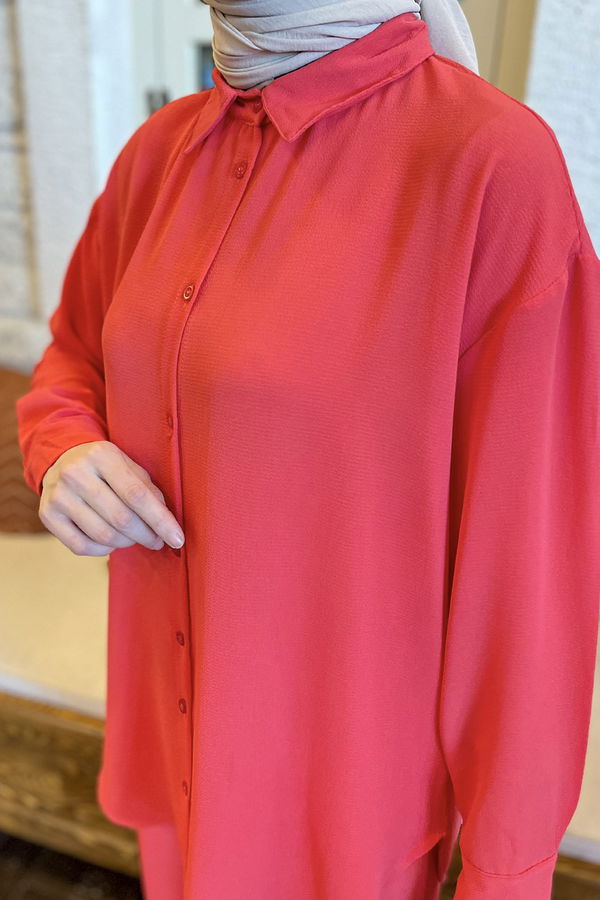 Tunik+Pantolon Kırmızı - 11339
