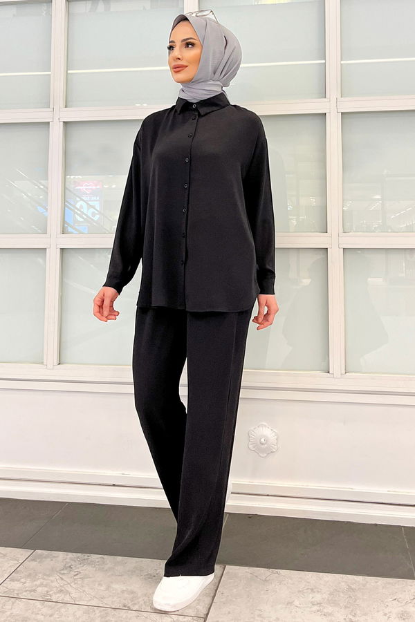 Tunik+Pantolon Siyah - 11339