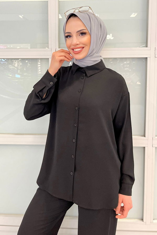 Tunik+Pantolon Siyah - 11339