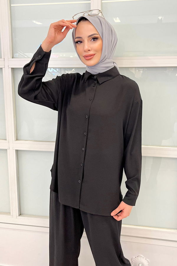 Tunik+Pantolon Siyah - 11339