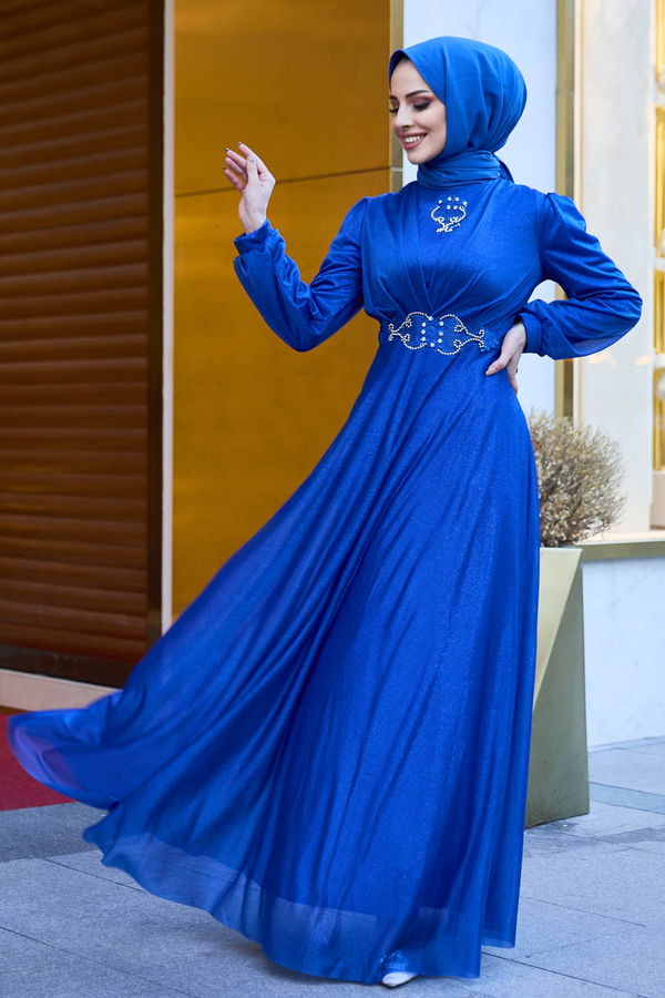 Abiye Mavi - 11365