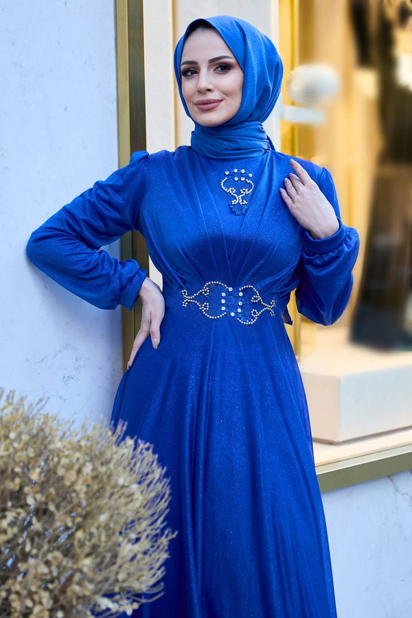 Abiye Mavi - 11365