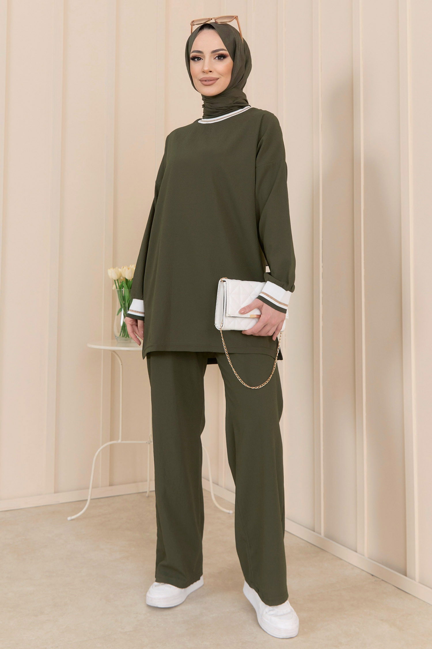 Tunik Pantolon Haki - 11402