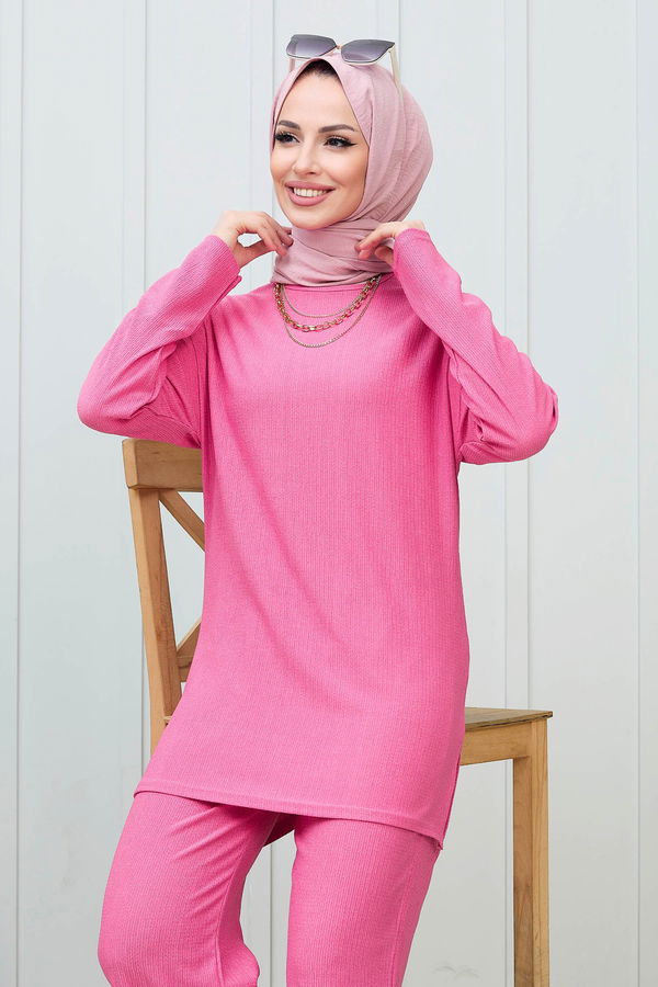 Tunik+Pantolon Fuşya - 11429 FUŞYA