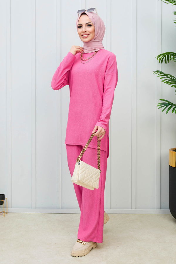 Tunik+Pantolon Fuşya - 11429 FUŞYA