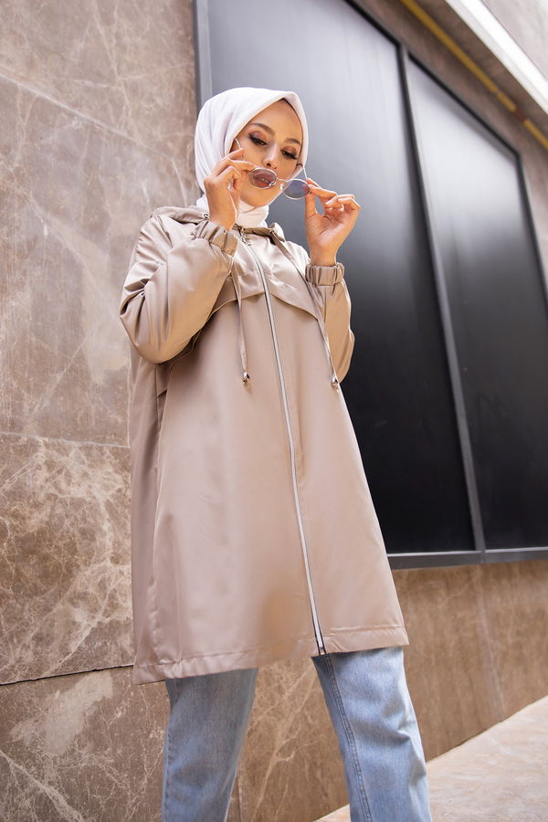 TRENC YAGMURLUK Bej - 13149