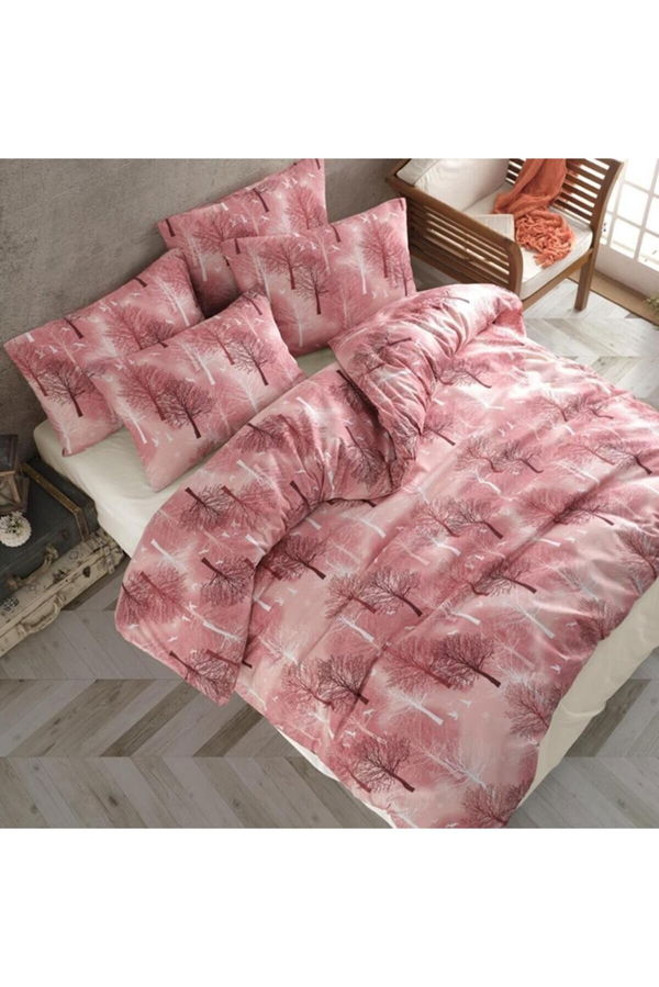 Pembe Tek Kısılık Nevresım Setı GUL - 20761  - 20761