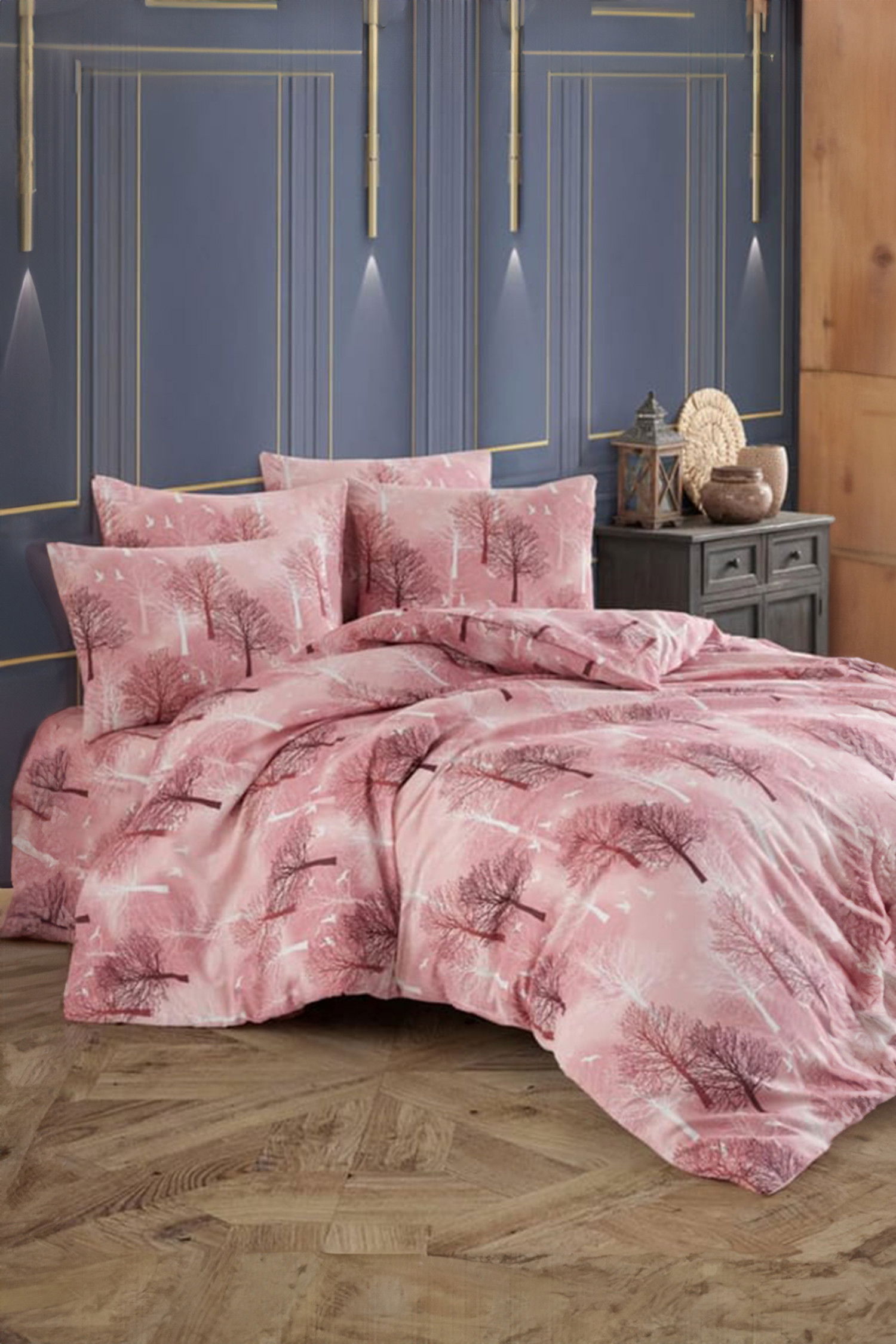 Pembe Cıft Kısılık Nevresım Setı  - 20763