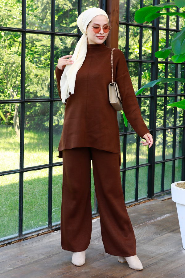 Tunik Pantolon Kahverengi - 21228