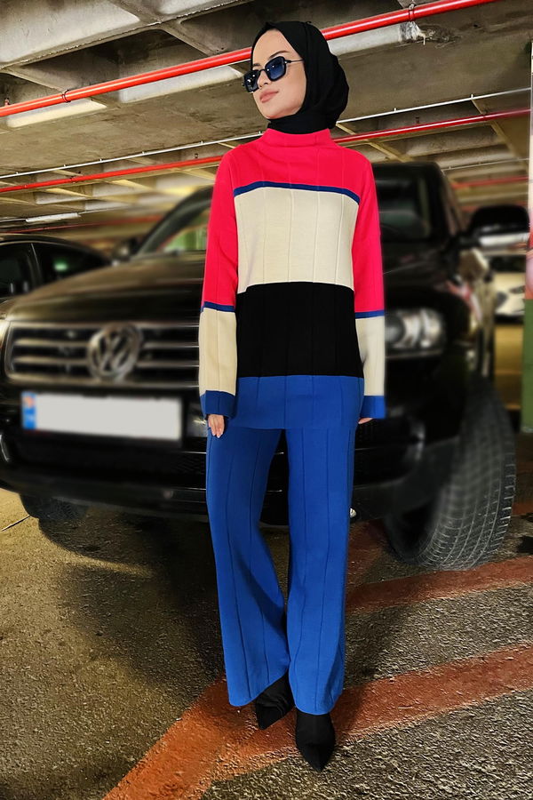 Tunik Pantolon Mavi - 21796