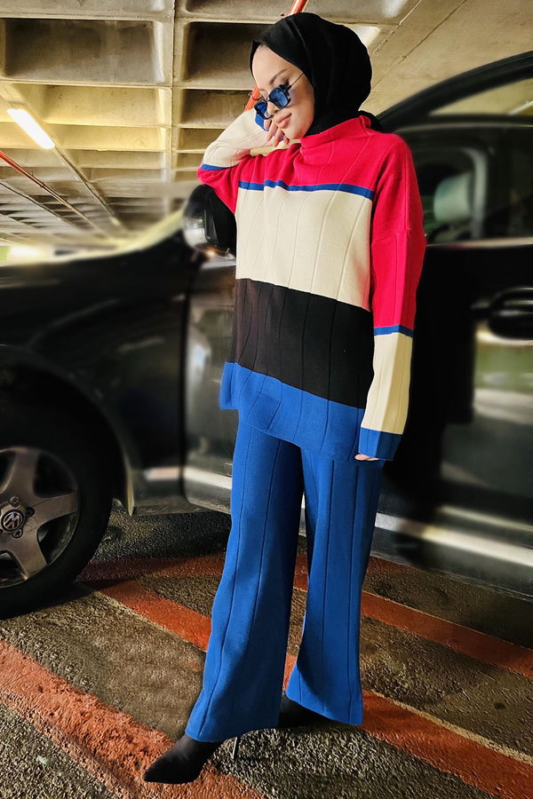 Tunik Pantolon Mavi - 21796