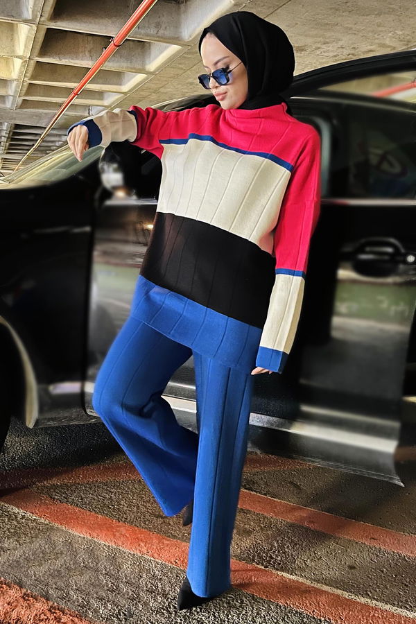 Tunik Pantolon Mavi - 21796