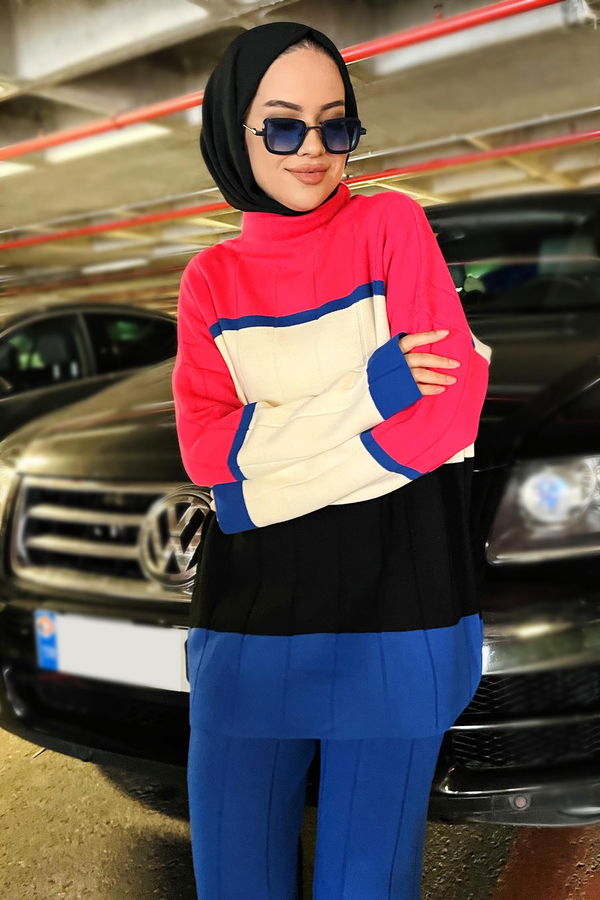 Tunik Pantolon Mavi - 21796