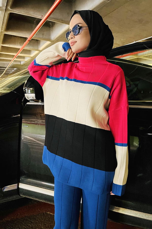 Tunik Pantolon Mavi - 21796