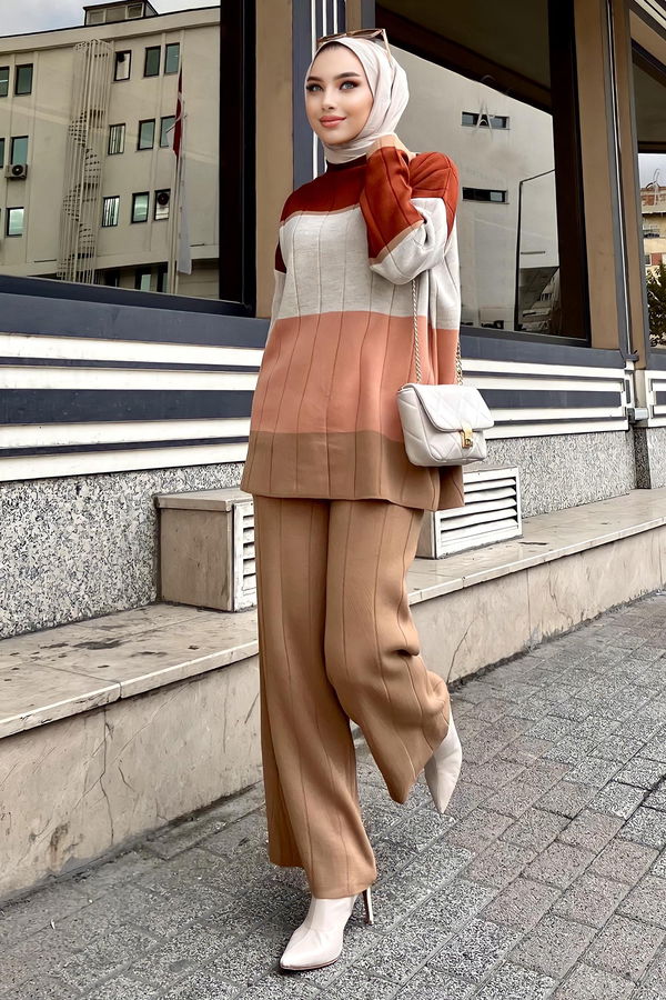 Tunik Pantolon Vizon - 21796