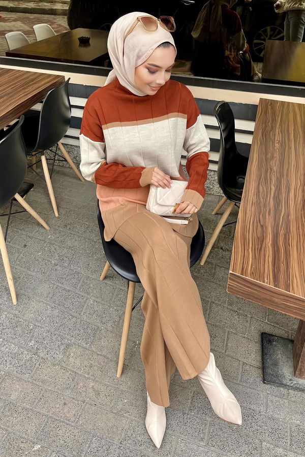 Tunik Pantolon Vizon - 21796