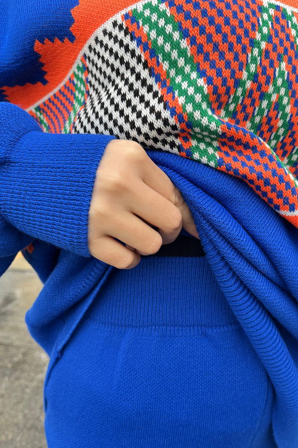 Triko Tunik Pantolon Mavi - 21801