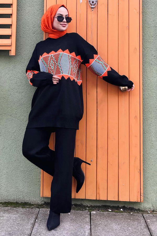 Triko Tunik Pantolon Siyah - 21801