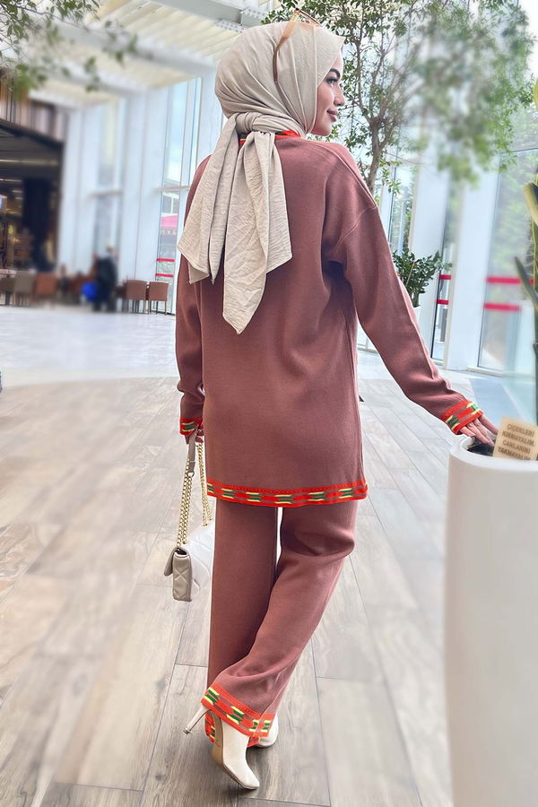 Triko Tunik Pantolon Pembe - 21802