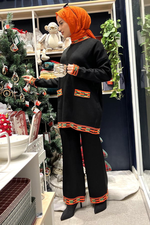 Triko Tunik Pantolon Siyah - 21802