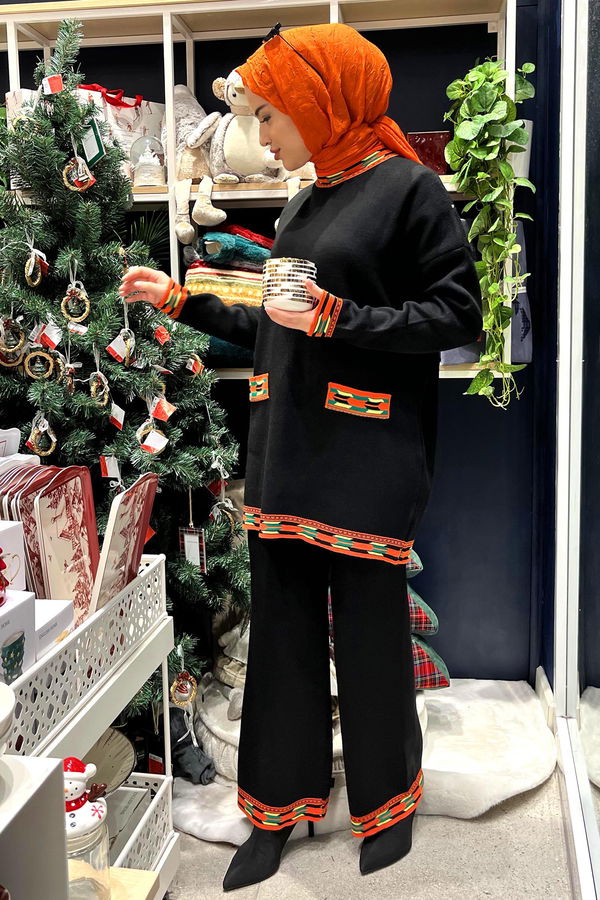 Triko Tunik Pantolon Siyah - 21802