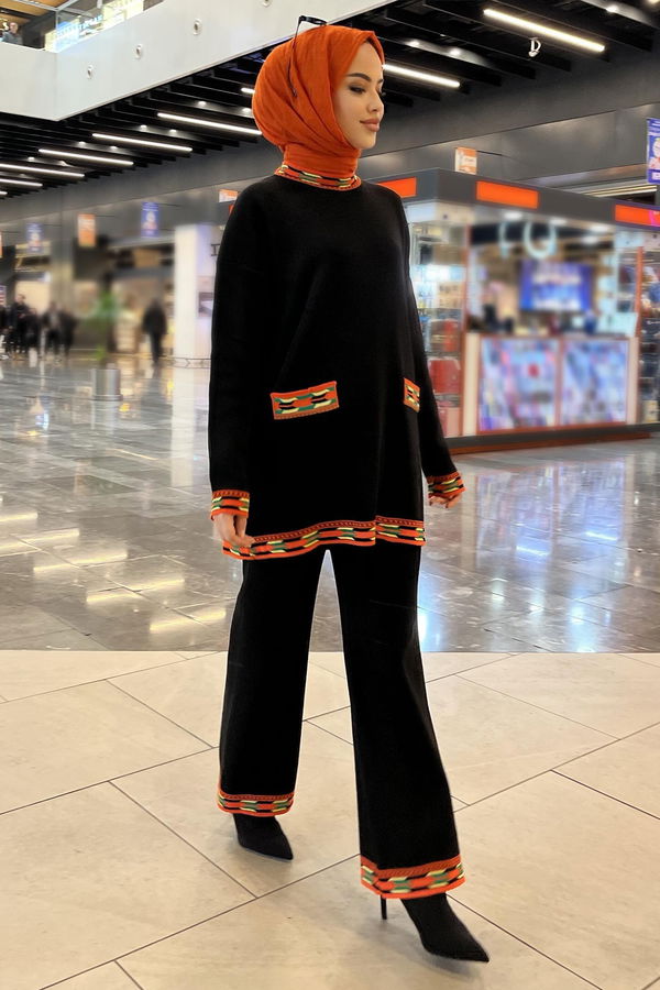 Triko Tunik Pantolon Siyah - 21802
