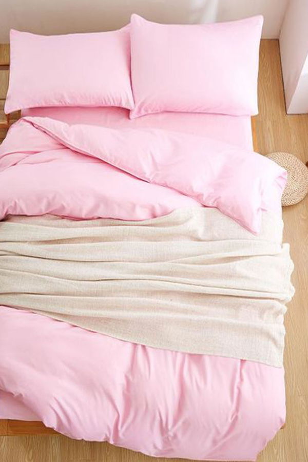 Pembe Cift Kişilik Nevresim Seti  - 21824 PEMBE