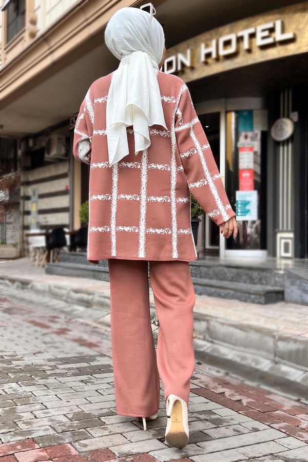 Triko Tunik Pantolon Pembe - 21831