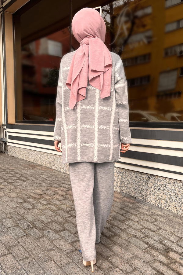 Triko Tunik Pantolon Gri - 21831
