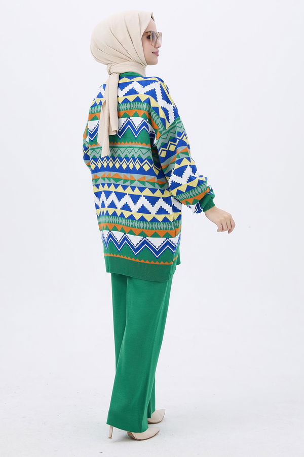 Triko Tunik Pantolon Yeşil - 21834