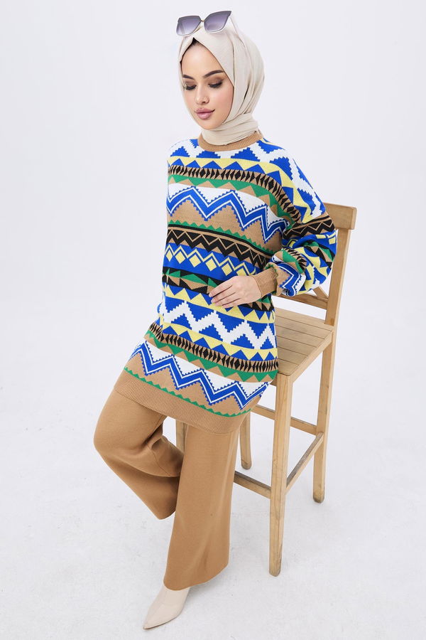 Triko Tunik Pantolon Vizon - 21834