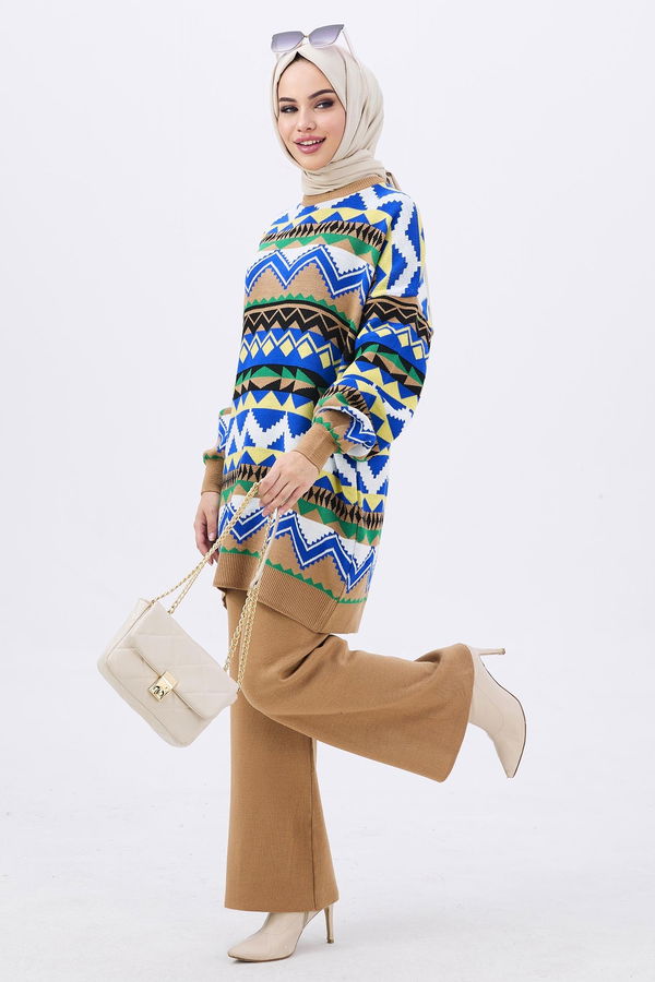 Triko Tunik Pantolon Vizon - 21834