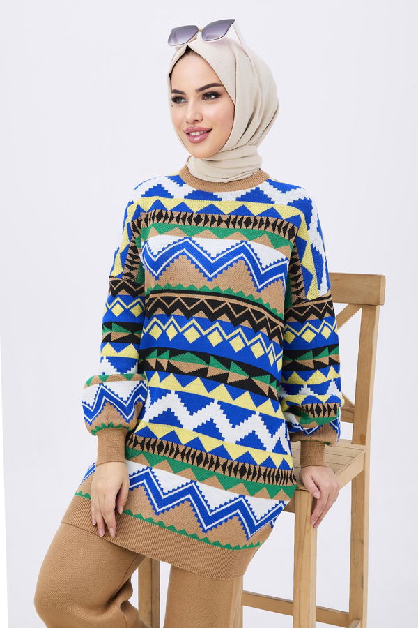 Triko Tunik Pantolon Vizon - 21834