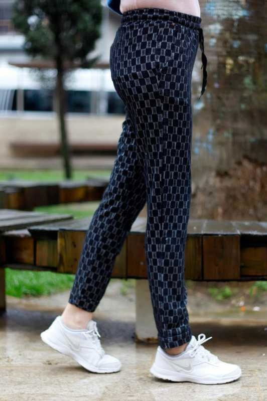 Ekose Pantolon Siyah Siyah - 6651 SİYAH