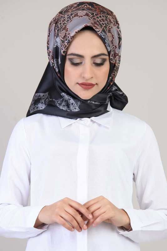 Desen Şal Gri Siyah - 02 6691 Siyah - 6691