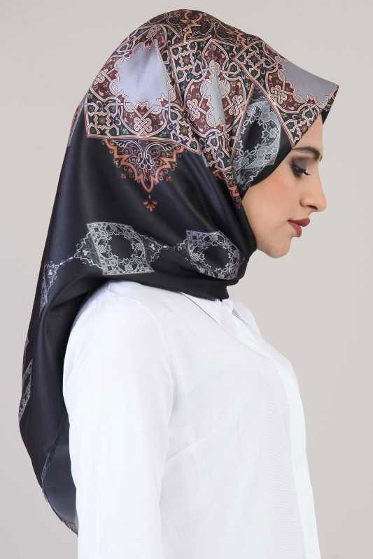 Desen Şal Gri Siyah - 02 6691 Siyah - 6691