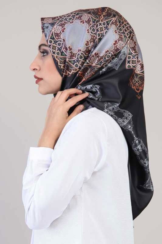 Desen Şal Gri Siyah - 02 6691 Siyah - 6691