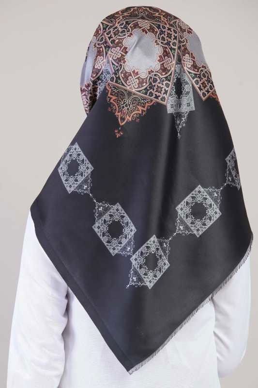 Desen Şal Gri Siyah - 02 6691 Siyah - 6691