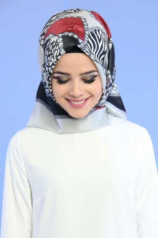 Şal Siyah  Bej - 6803