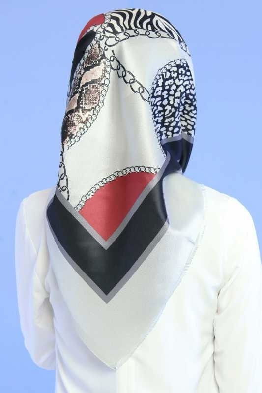 Şal Siyah  Bej - 6803