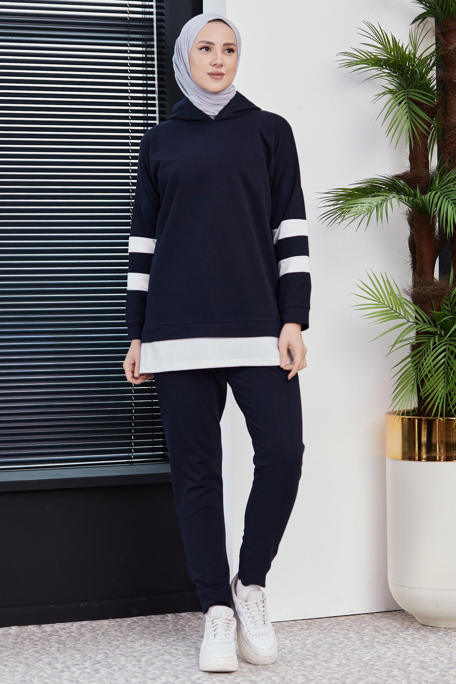 Tunik Pantolon Lacivert - 3024