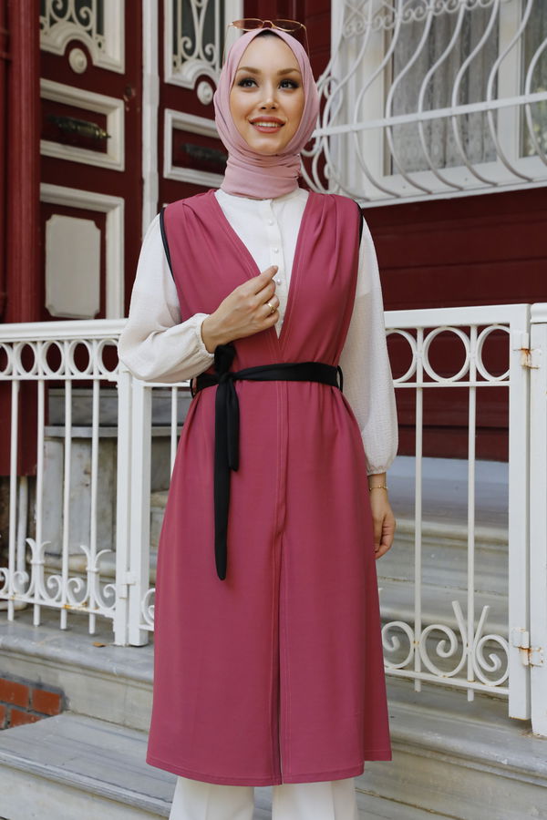KUSAKLI YELEK Pembe - 3292