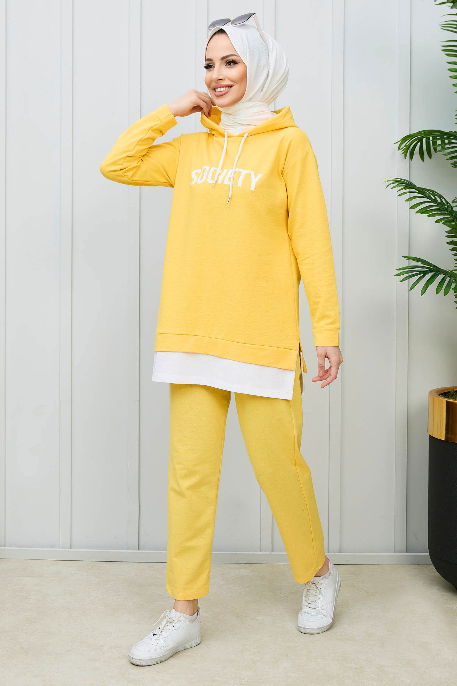 TUNIK PANTOLON Sarı - 3553 Sarı