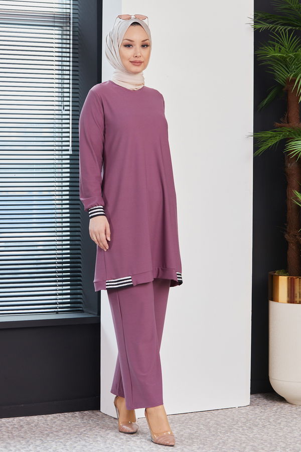 TUNIK PANTOLON Lila - 3759 LİLA